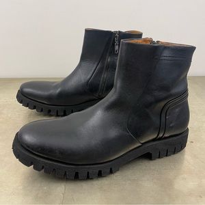 Diesel Kross Line Sherlok Leather Moto Chelsea Boots